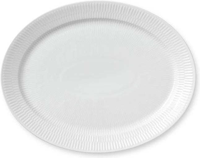 Royal Copenhagen White Fled Plate, 33 cm