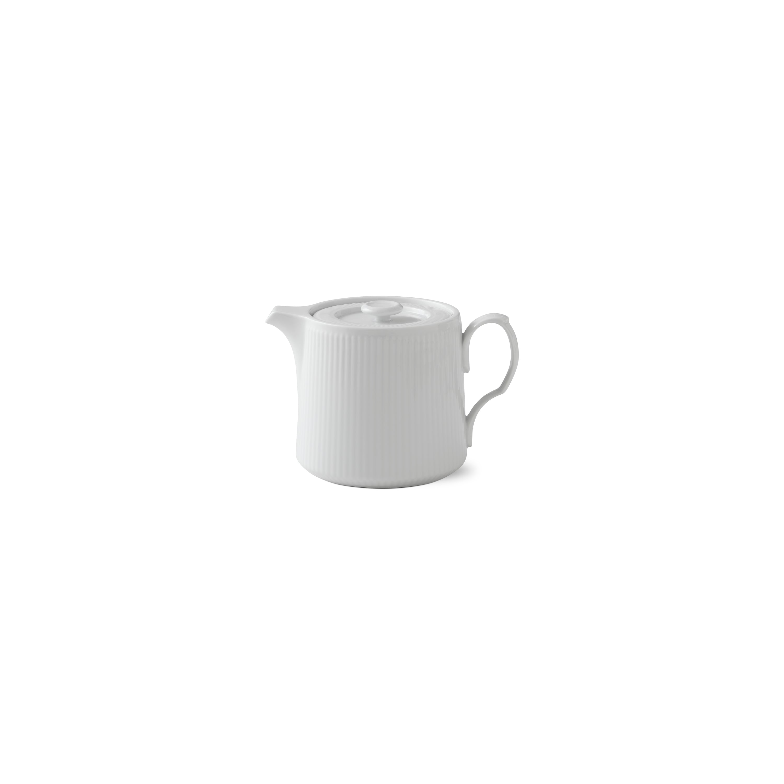 Royal Copenhagen White Flered Teapot 75 Cl