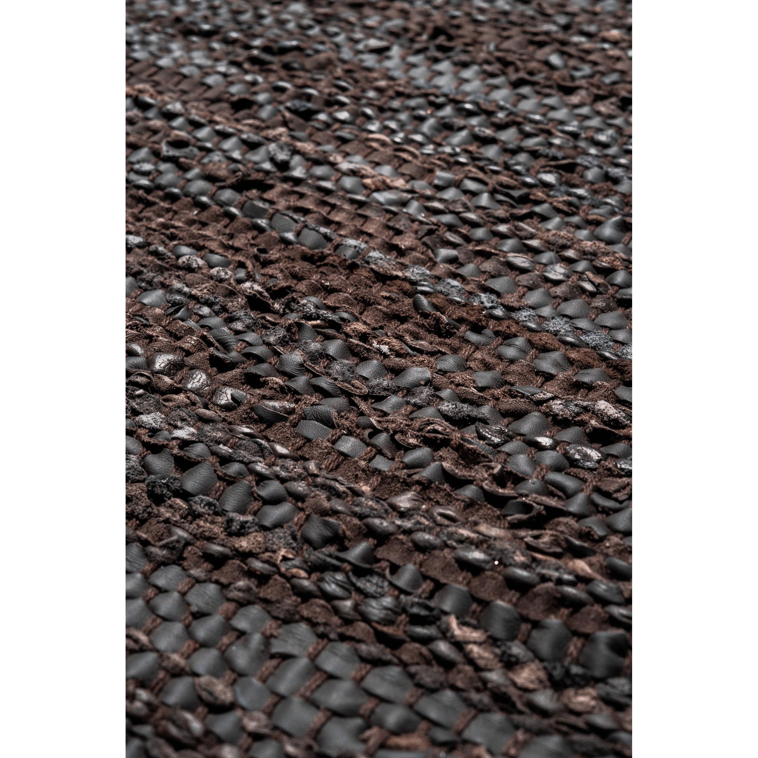 Dywany stały skórzany dywan Choco, 75 x 300 cm