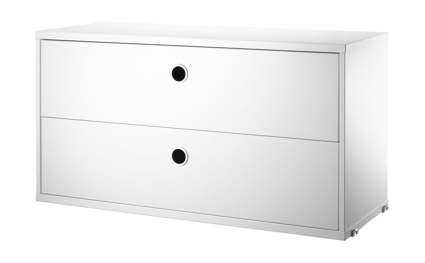 Meble sznurkowe element szuflady systemu 30x78x42 cm, biały