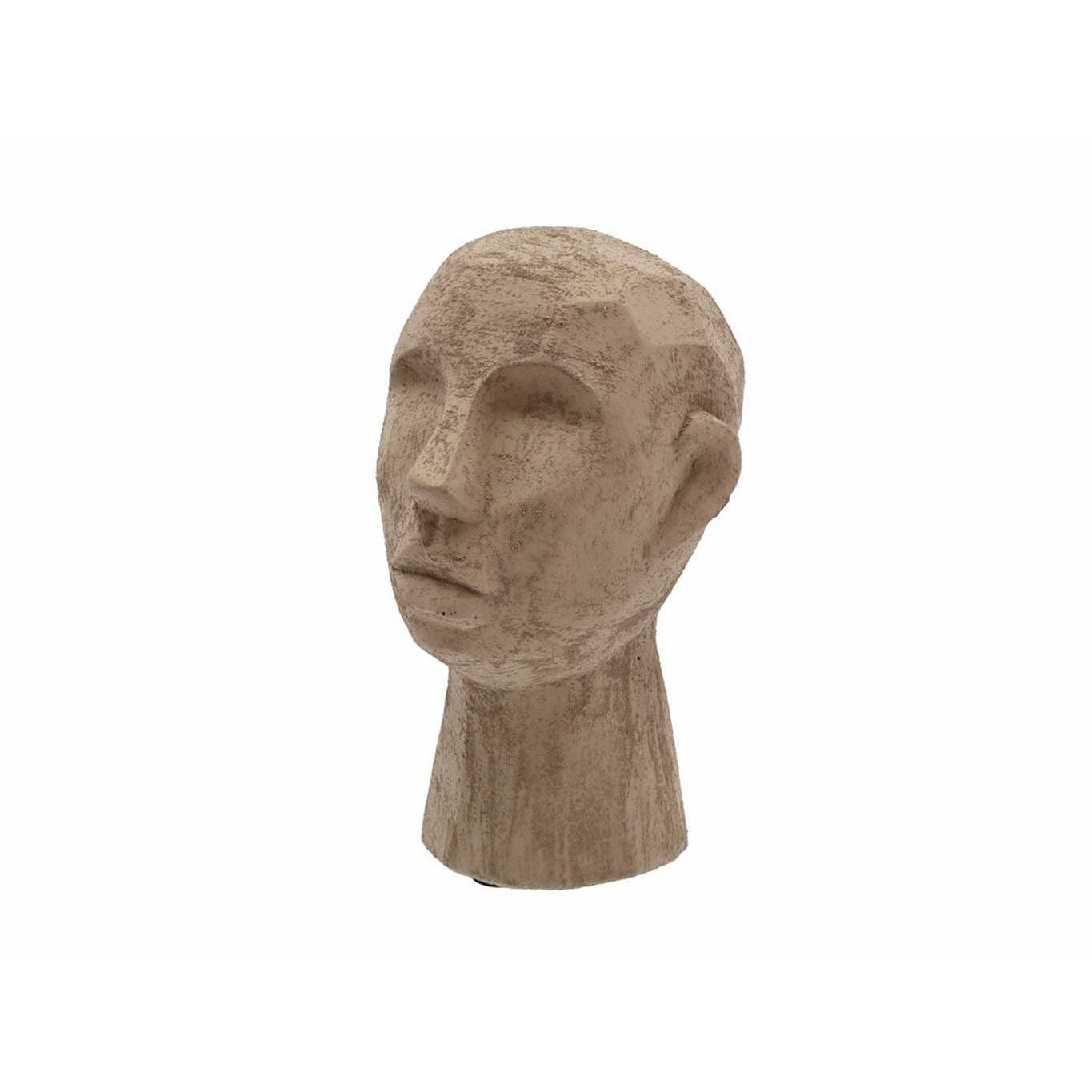 Głowa figury zbioru willi 18,5 x 19,5 x 30 cm, szary/brązowy