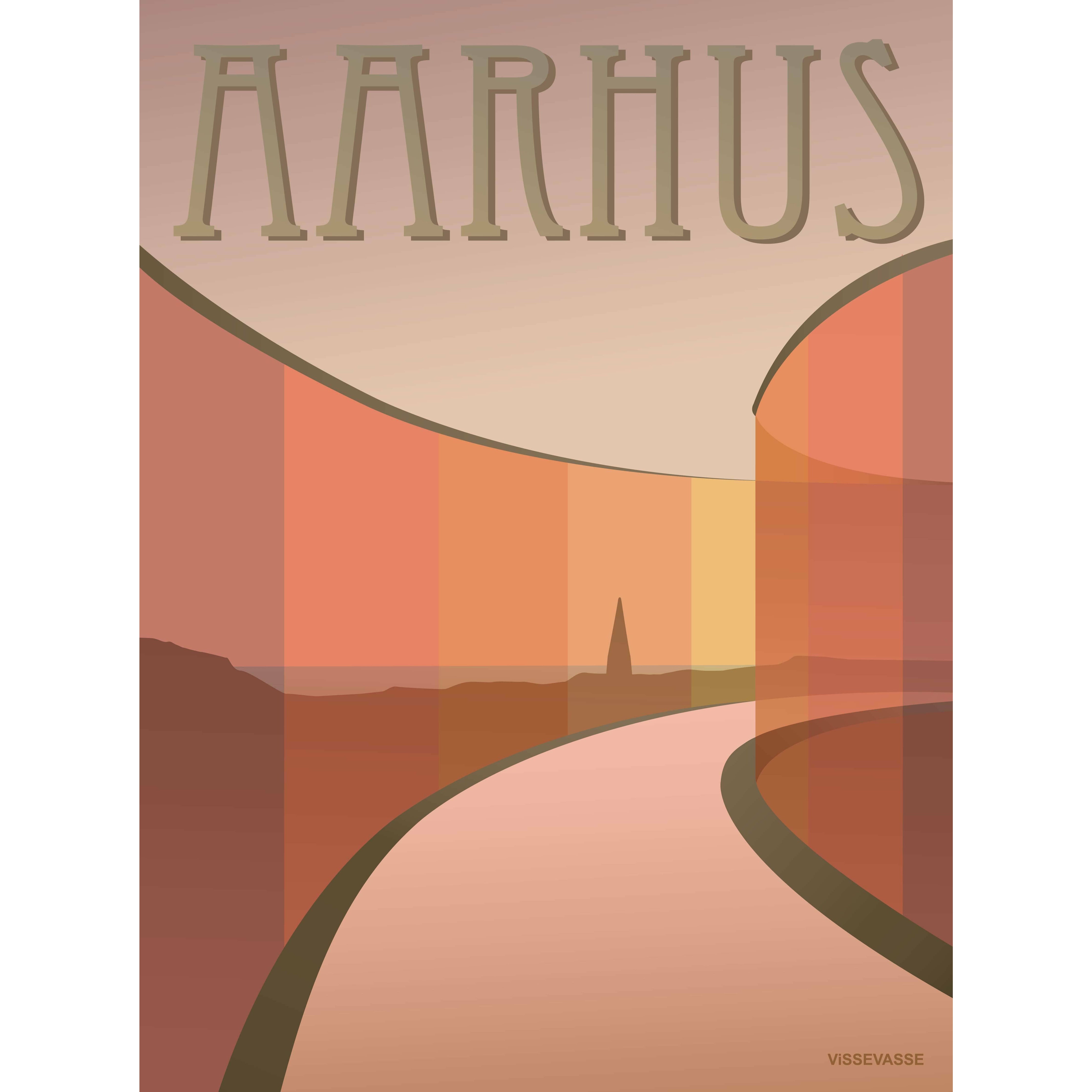 Plakat Vissevasse Aarhus aros, 50 x 70 cm