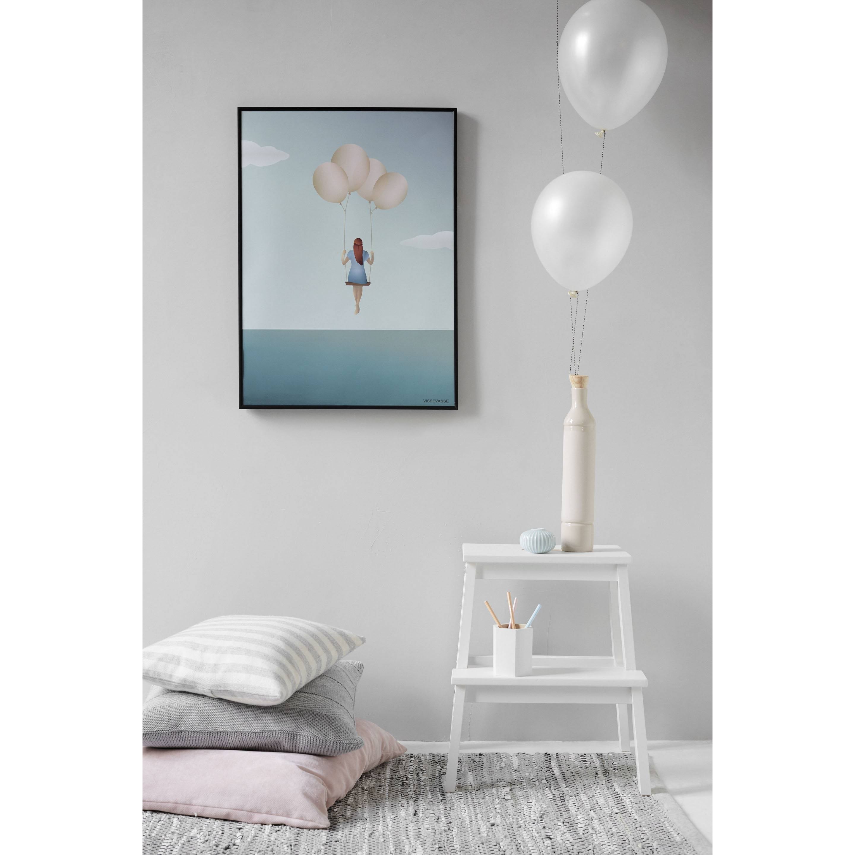Vissevasse Balloon Dream Plakat, 15 x21 cm