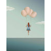 Vissevasse Balloon Dream Plakat, 15 x21 cm
