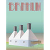 Vissevasse Bornholm Smokehouse Plakat, 15 x21 cm