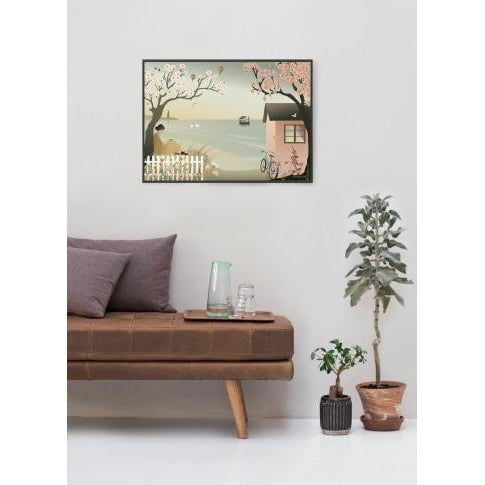 Vissevasse przez plakat morski, 30 x 40 cm