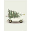 Vissevasse Choinke Tree & Little Car Plakat, 50x70 cm