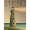 Vissevasse Dania Lighthouse Plakat, 30 x40 cm