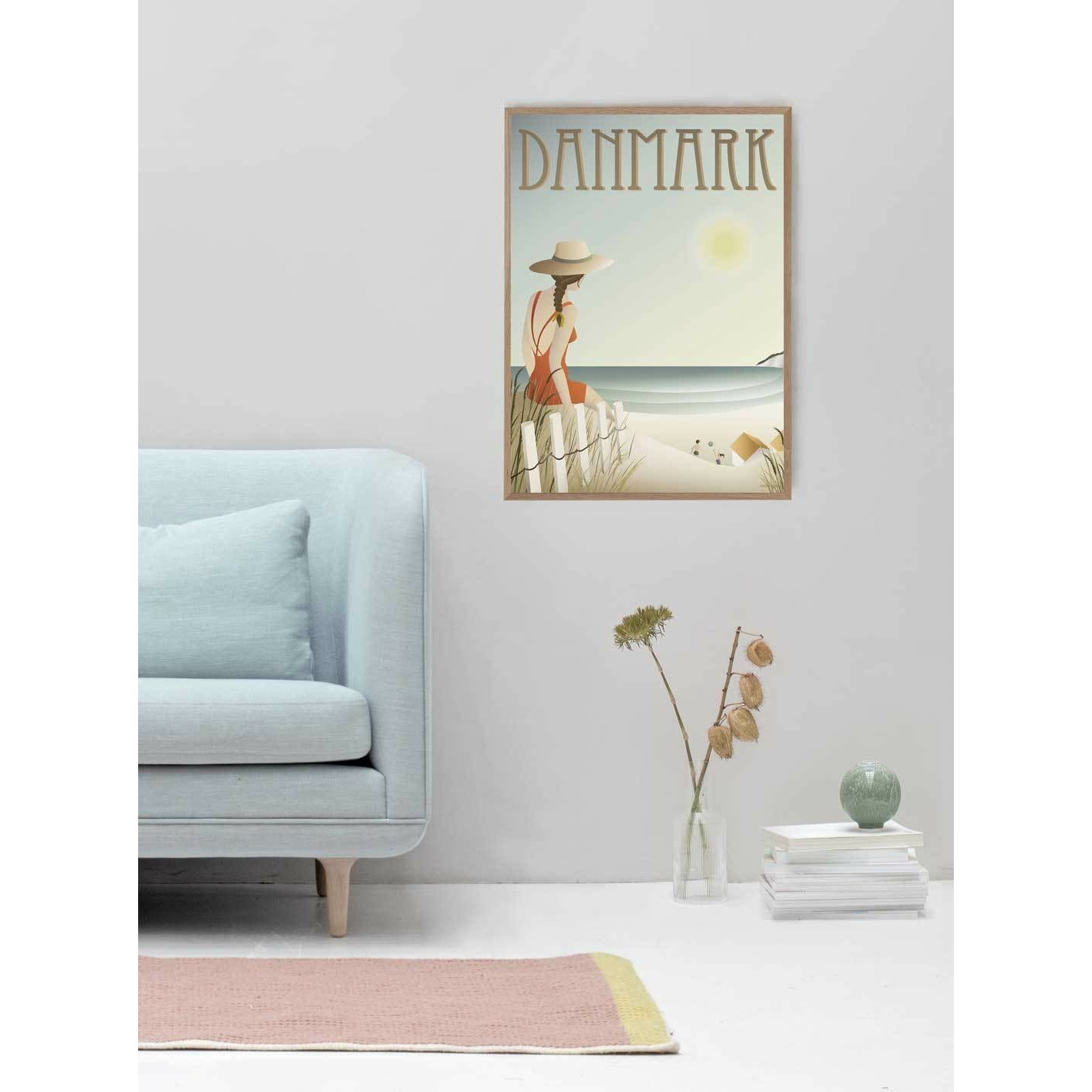 Vissevasse Danii plakat plażowy, 30 x 40 cm