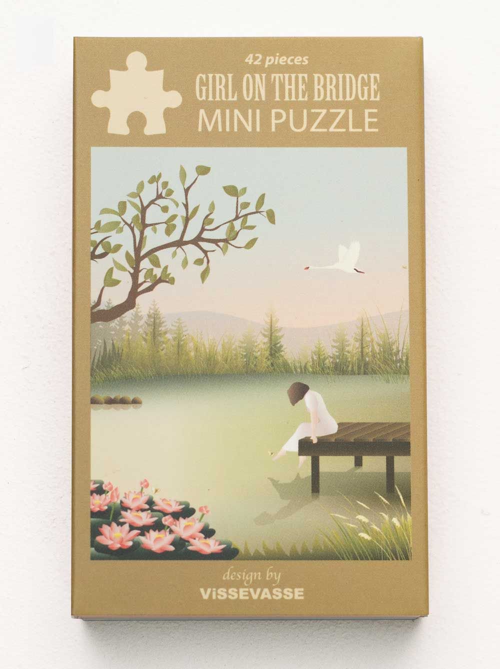 Vissevasse Girl na moście mini puzzle