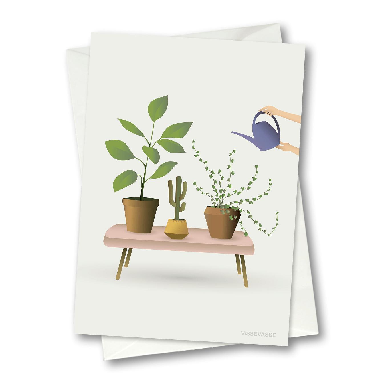 Vissevasse Rośliny Karta z życzeniami, 10,5 x 15 cm