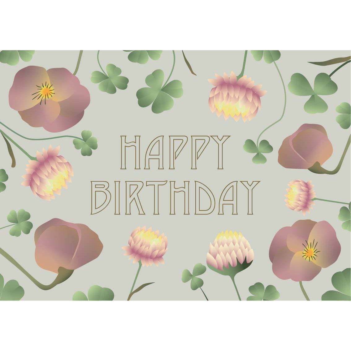 Vissevasse Happy Birthday Greeting Card, 10,5 x 15 cm