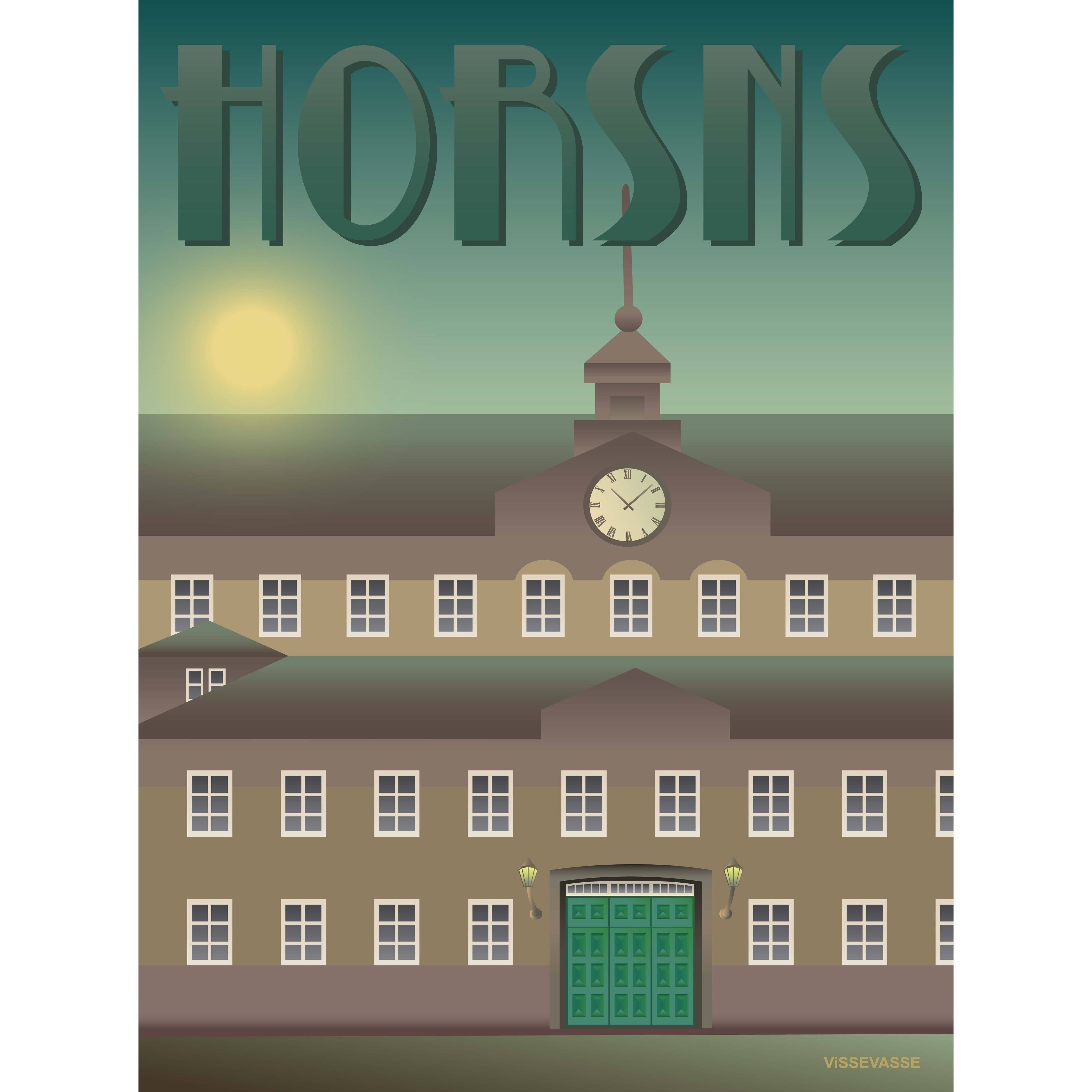Vissevasse Horseens Plakat więzienny, 15 x 21 cm