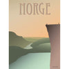 Vissevasse Norwegia Plakat Załącznia Pulpity, 50 x 70 cm