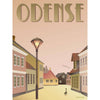 Vissevasse Odense Entlein Plakat, 15 x21 cm