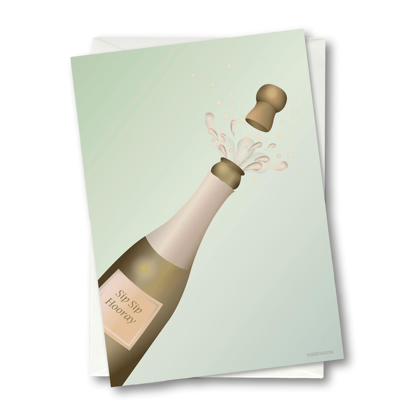 Vissevasse Cheers Greeting Card, 10,5 x 15 cm