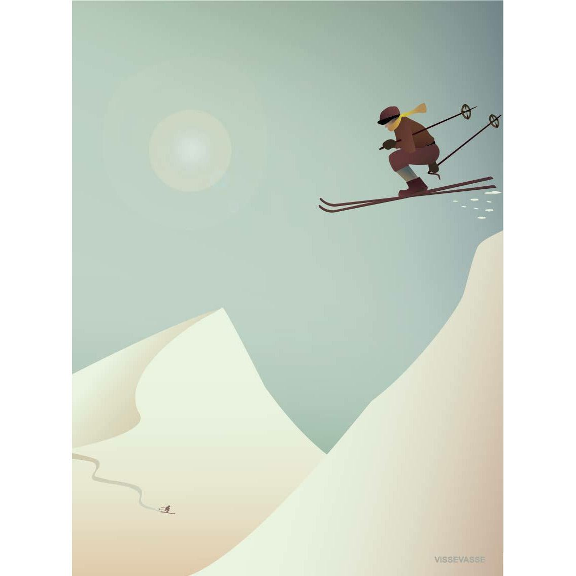 Plakat narciarski Vissevasse, 50 x 70 cm