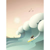 Vissevasse Surfer Plakat, 50 x 70 cm