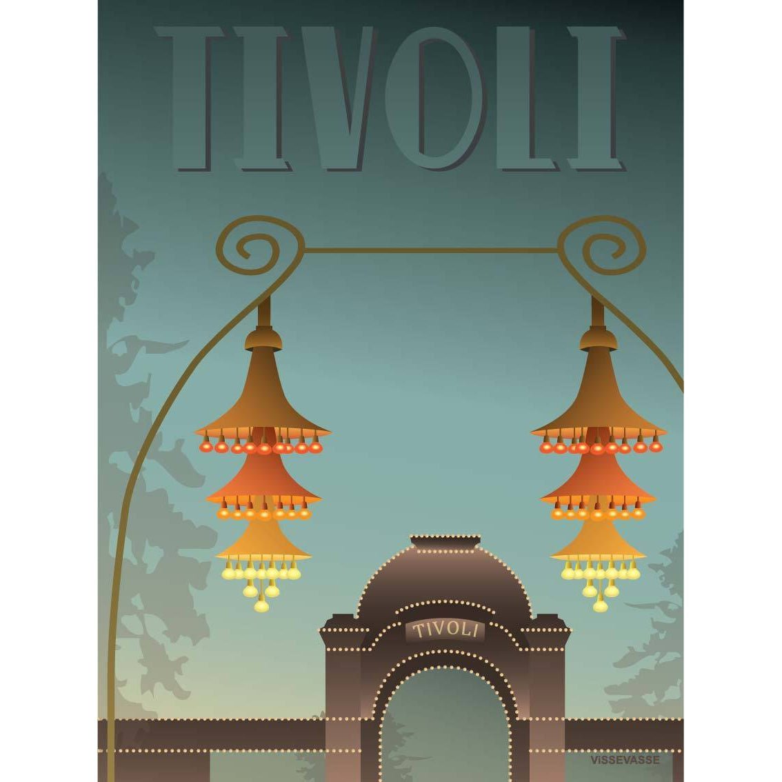 Plakat wejściowy Vissevasse Tivoli, 15 x21 cm