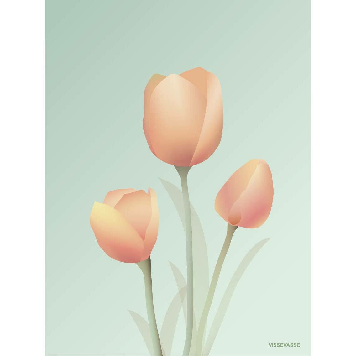 Vissevasse Tulip Plakat 30 x40 cm, mennica