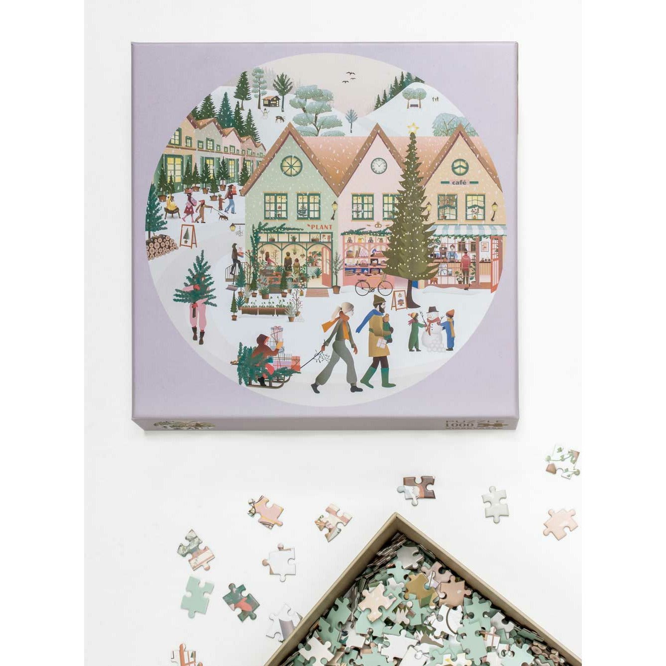 Vissevasse biała puzzle świąteczne z 1000 sztuk