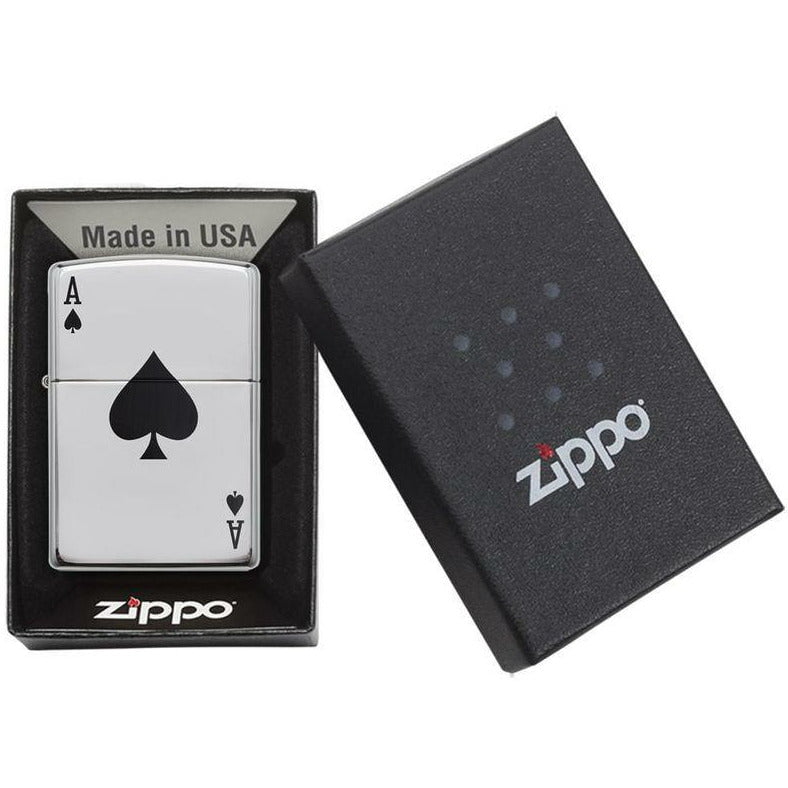 Zippo Classic Lucky Ace High Polish Chrome zapalniczka