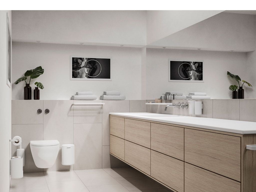 Strefa Danii wiadro toaletowe dla ściany 3,3 l, białe