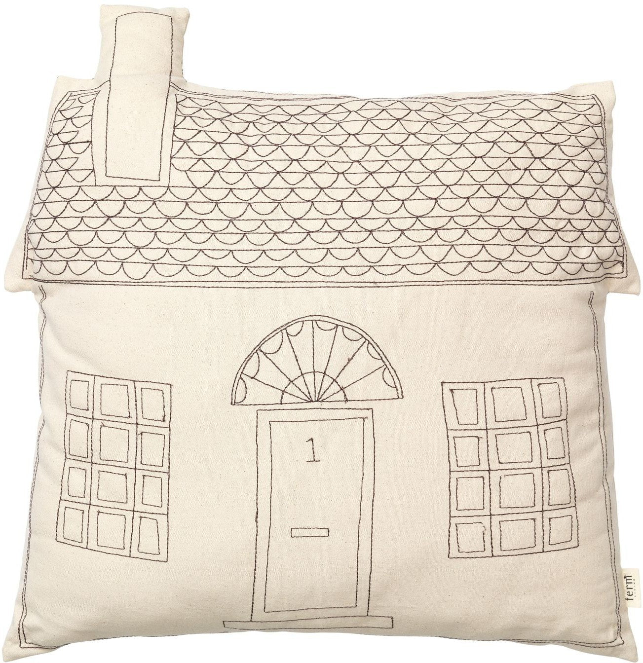 Ferm Living Abode Cushion, Cottage House