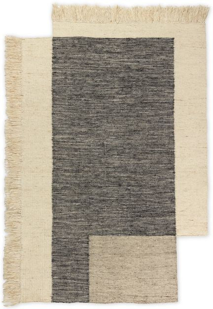 Ferm Living Counter Rug Charcoal/Off White, 140 X 200 Cm