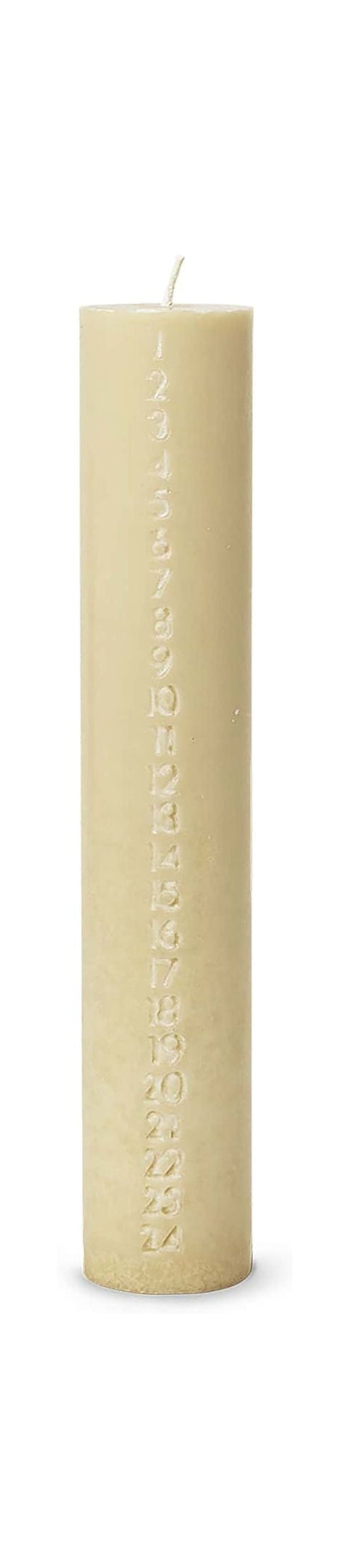 Ferm Living Pure Advent Candle. Pale Yellow
